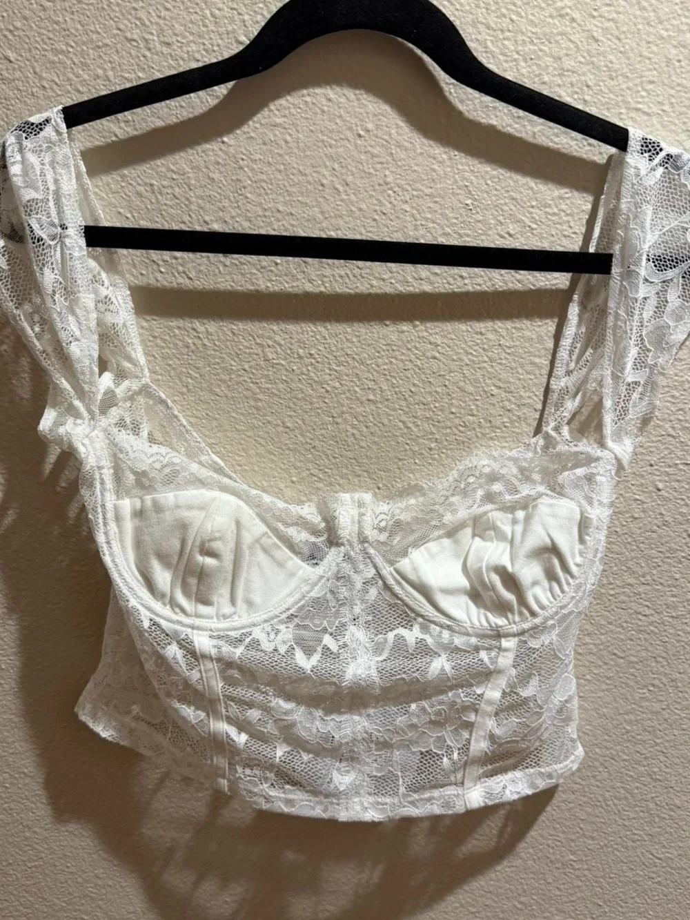 Princess Polly “Shakman Lace Top” White